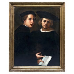 LATE 18TH-CENTURY PORTRAIT OF TWO FRIENDS