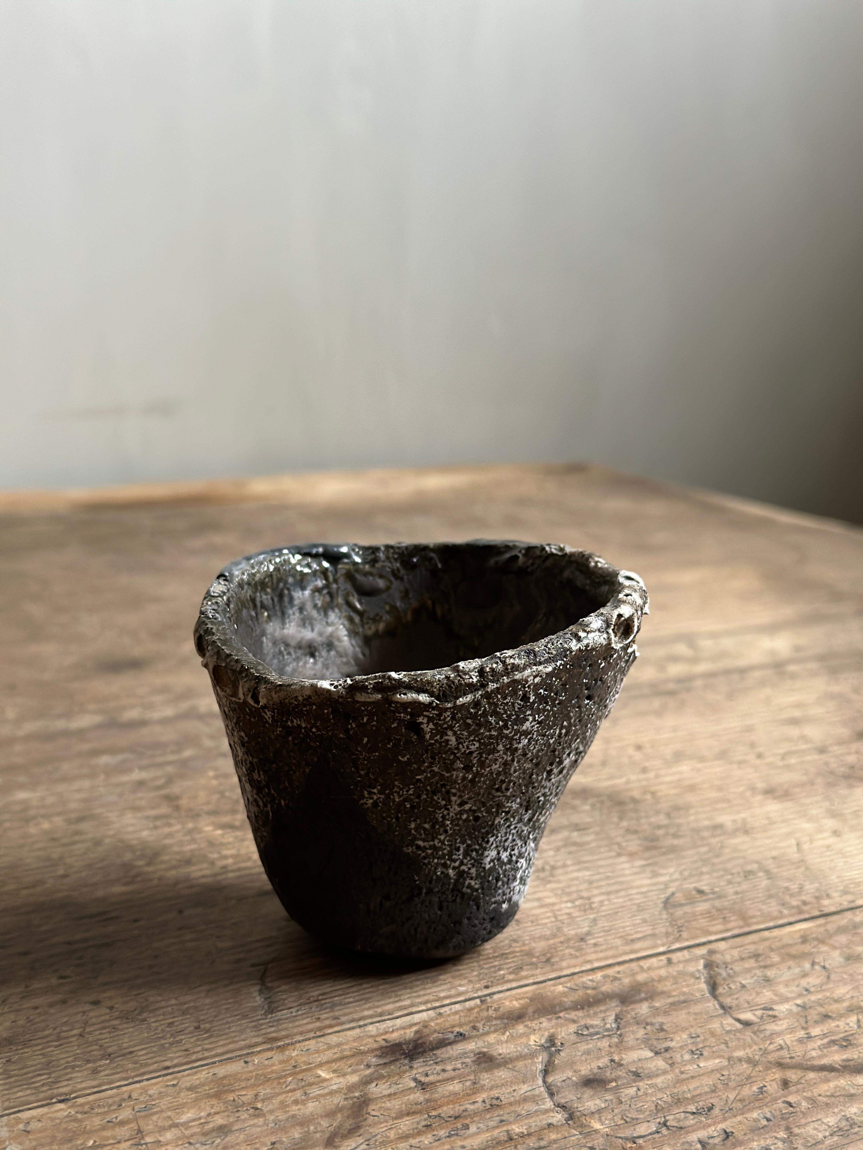 Danish Small Wabi Sabi Vase, Later part of the 20th Century  For Sale