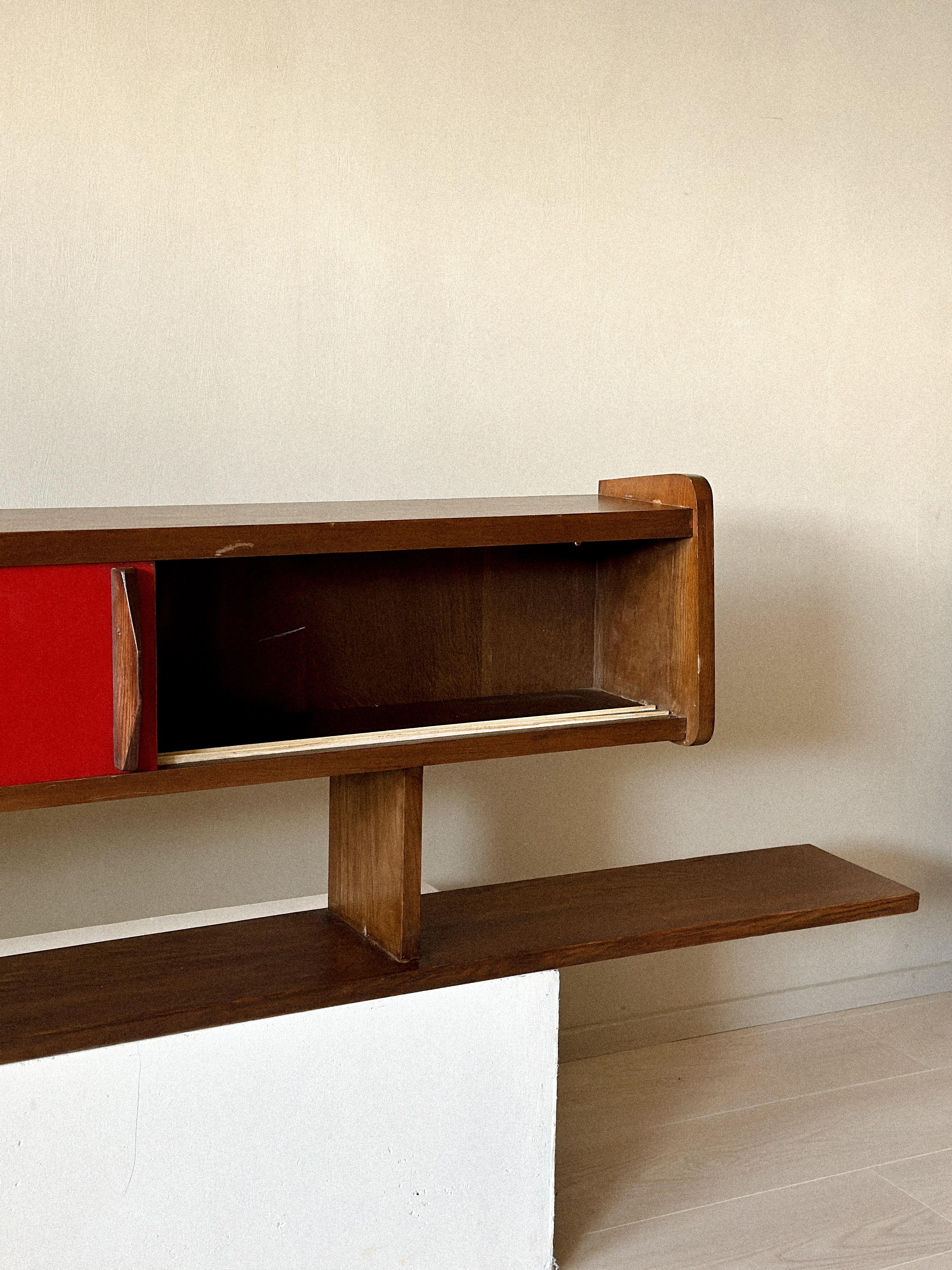 French A Mid-Century Bookshelf in style of Charlotte Perriand, France, c. 1950s For Sale