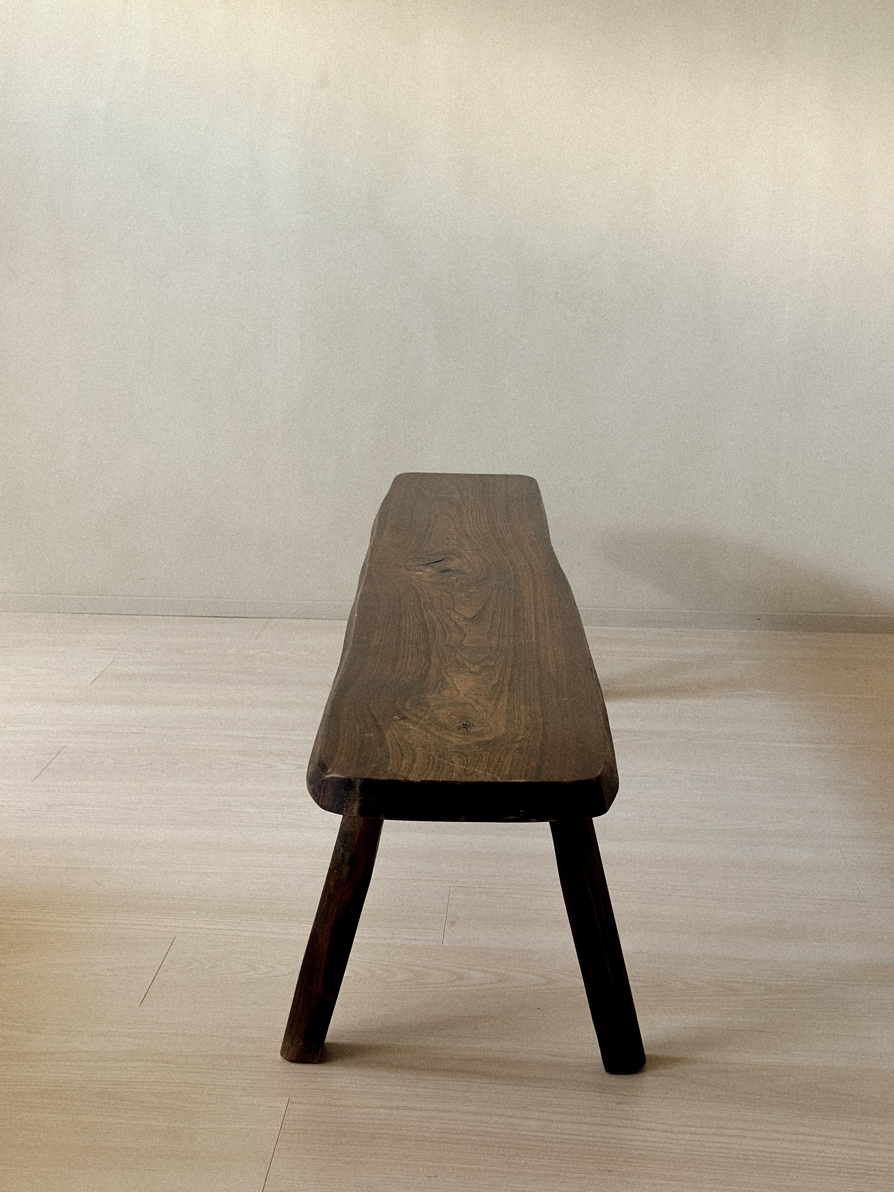 Mid-Century Modern A Brutalist Bench by Aranjou, France, c. 1960s For Sale