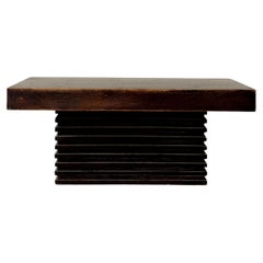 Spanish Modernist Coffee Table with Stacked Base, c. 1960s