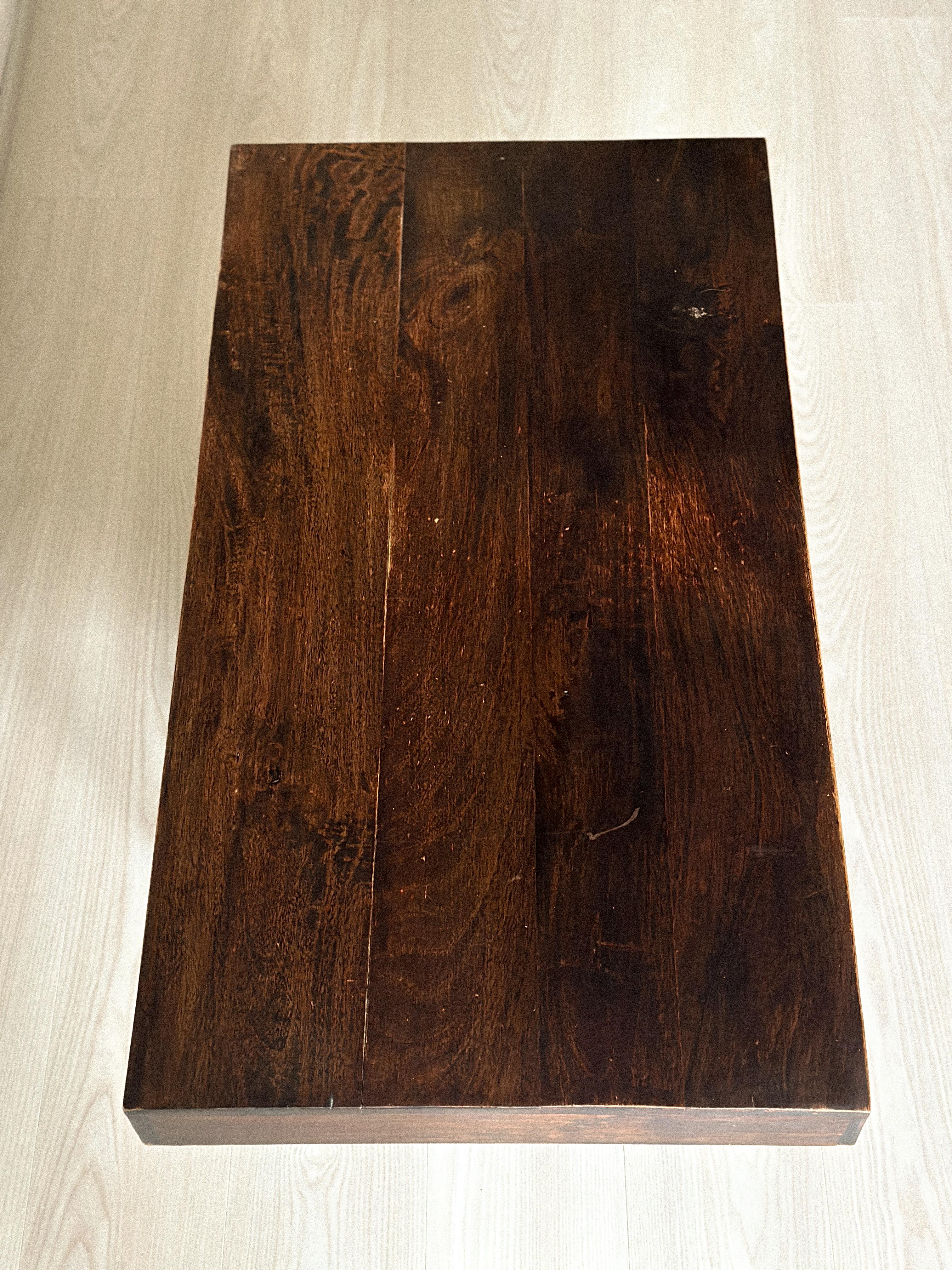 Spanish Modernist Coffee Table with Stacked Base, c. 1960s For Sale 2