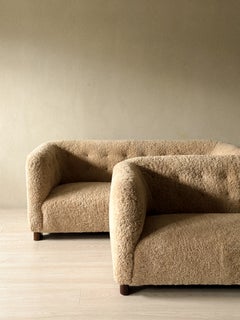 A Rare Pair of Ole Wanscher Sofas, Model 1668, for Fritz Hansen