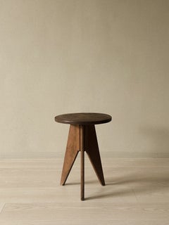 Uno sgabello Compass nello stile di Jean Prouvé, Francia, anni ’60 circa