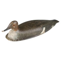 Early 20th Century Scandinavian Folk Art Working Duck Decoy, Probably Swedish