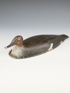 Early 20th Century Scandinavian Folk Art Working Duck Decoy, Probably Swedish