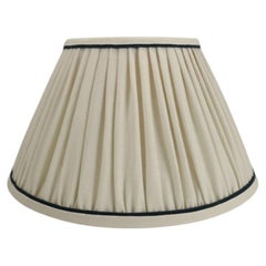 Large Empire Lampshade – Ecru with Ink  Handmade in the UK