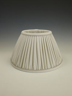 Large Empire Lampshade – Ecru with Stucco  Handmade in the UK