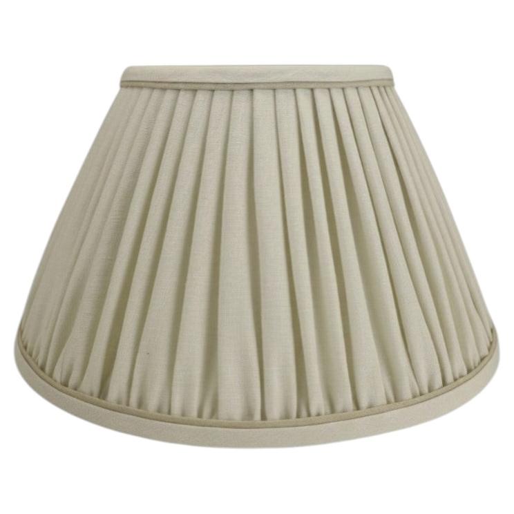 Large Empire Lampshade – Ecru with Stucco  Handmade in the UK