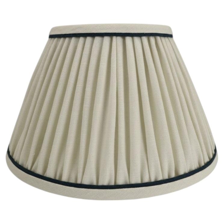Medium Empire Lampshade – Ecru with Ink  Handmade in the UK