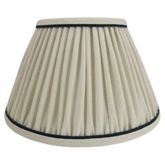 Medium Empire Lampshade – Ecru with Ink  Handmade in the UK
