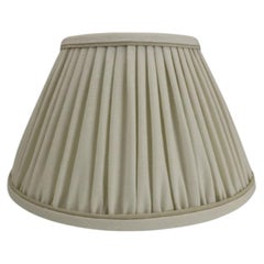 Medium Empire Lampshade – Ecru with Stucco  Handmade in the UK