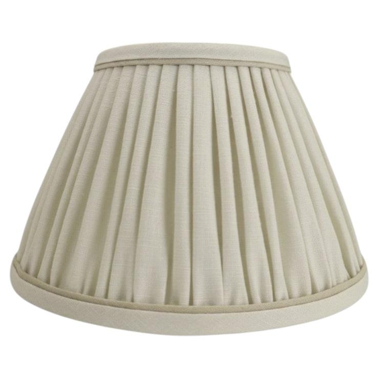 Small Empire Lampshade – Ecru with Stucco  Handmade in the UK