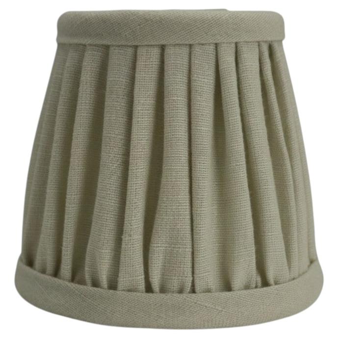Mini Clip-On Candelabra Lampshade – Natural  Handmade in the UK For Sale