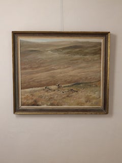 Hubert Pepper (1928–1985), Stags on a Highland Moor, 1972