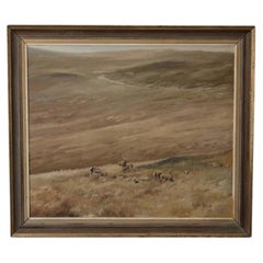 Hubert Pepper (1928–1985), Stags on a Highland Moor, 1972