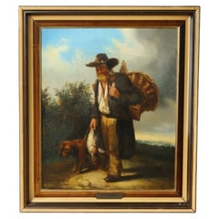 Edgard Farasyn (1858–1938) – Country Tramp and His Dog, Late 19th Century