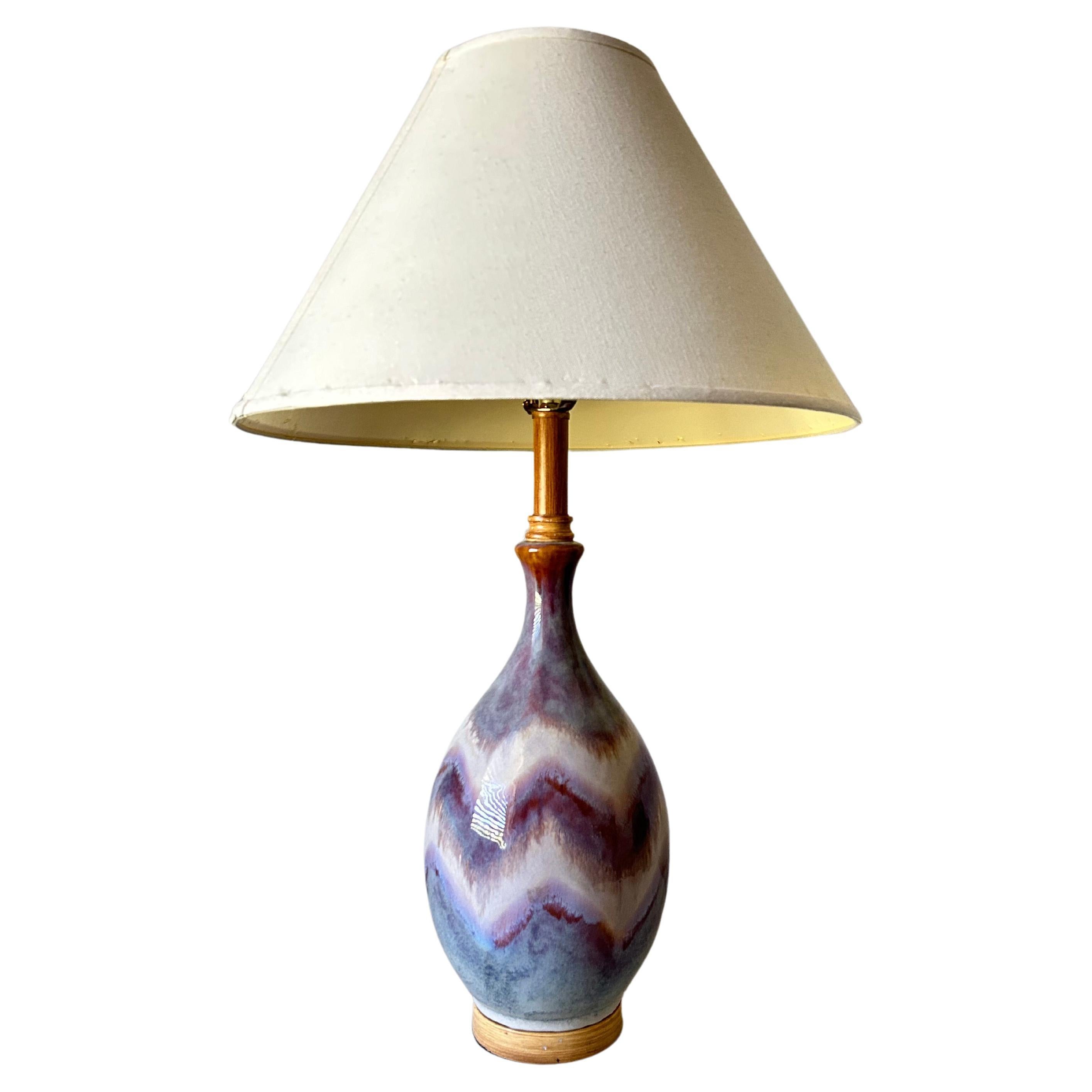 Lampe de table en céramique en vente