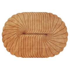 Rare European carpet inspired by op-art, 1970s