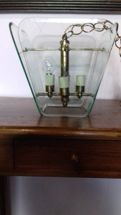 Murano glass chandelier attributed to Pietro Chiesa for Fontana Arte. Italy