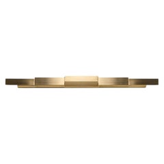 Tetra Horizon - Solid Brass Wall Sconce, Prismatic Two Way Wall Wash