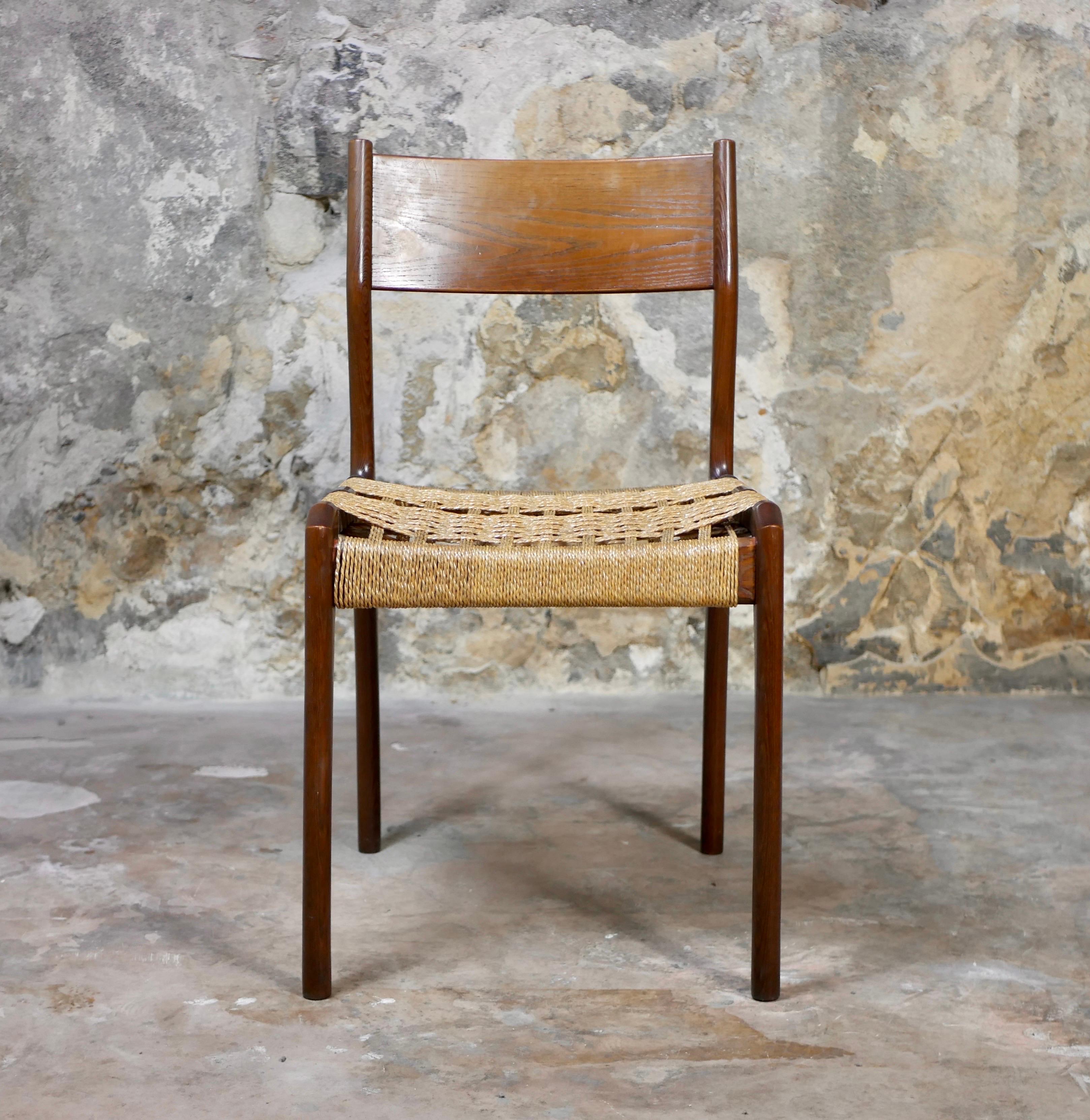 Set of 6 Havana Italian chairs by the Consorzio Sedie Friuli, 1960s 3