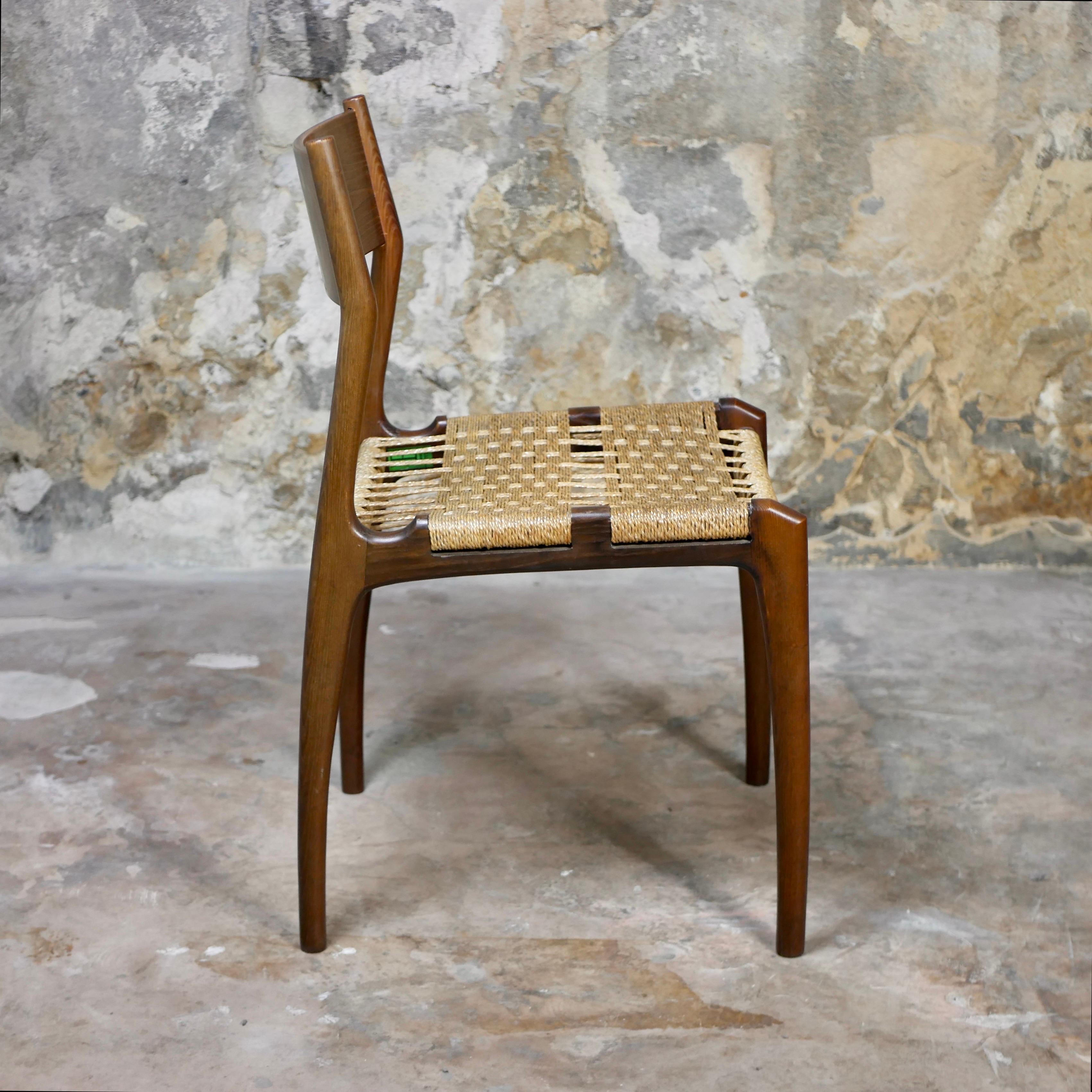 Set of 6 Havana Italian chairs by the Consorzio Sedie Friuli, 1960s 6