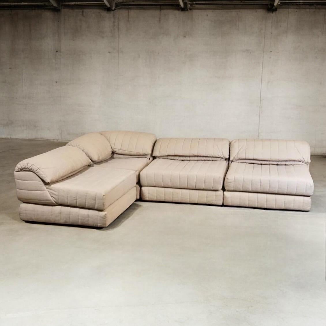 Modern Super Lounge sectional sofa, Hans Hopfer for Roche Bobois, France, 1980s