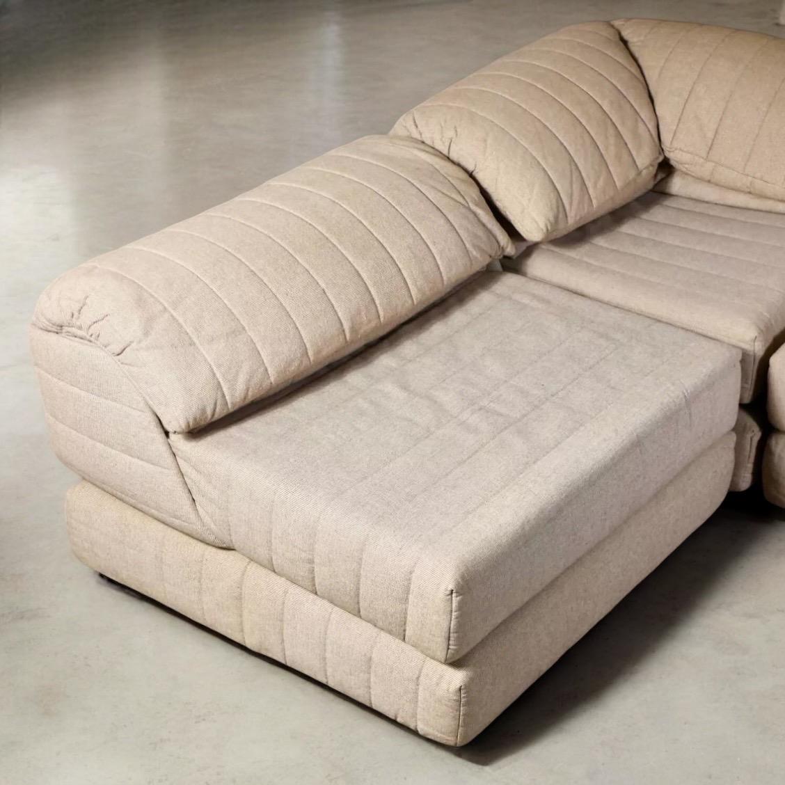 Super Lounge sectional sofa, Hans Hopfer for Roche Bobois, France, 1980s 1