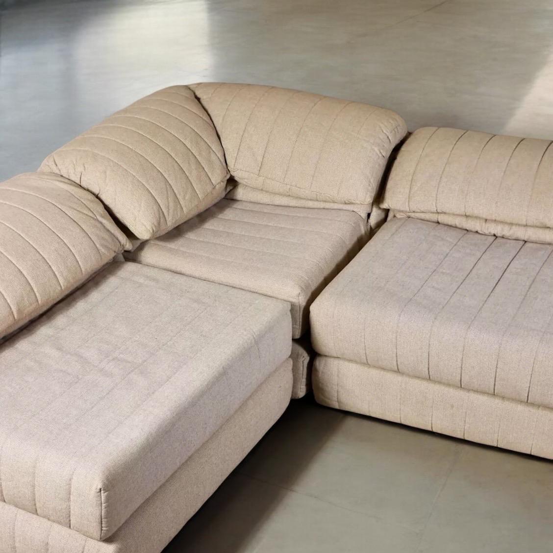 Super Lounge sectional sofa, Hans Hopfer for Roche Bobois, France, 1980s 2