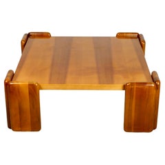 Vintage Square Walnut Coffee Table, Sapporo by Mario Marenco for Mobilgirgi, 1970s