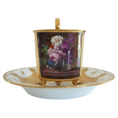 Rare Imperial Vienna Porcelain Cup & Saucer by Josef Nigg - Austria - Circa 1817
