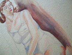 Vintage Sketch - Watercolor Over Graphite - Unsigned - Canada - Circa 1950's