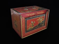 Perry & Co. Chinese Export Mahjong Set in Custom Red Lacquer Case - Circa 1925