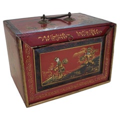 Perry & Co. Chinesisches Mahjong-Set für den Export in einem maßgefertigten roten Lackkasten – um 1925