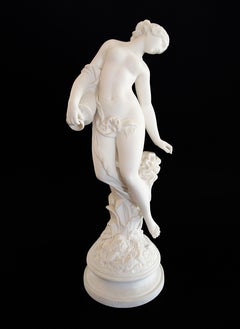 ROBINSON & LEADBEATER – „Evening Dew“ – Antike Parian-Statue – Großbritannien – um 1895