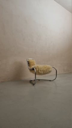 Curvy Lounge Chair with Synthetic Fur by Luca Pasqualotti for Seconda Giovinezza 2024