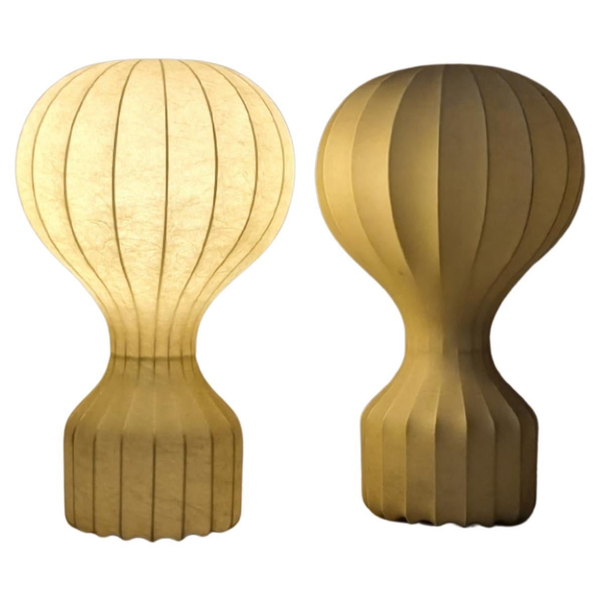 Grandes lampes de table Gatto par Achille et Pier Giacomo Castiglioni pour Flos 1960s