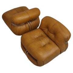 Soriana armchairs designed by  Afra and Tobia Scarpa for Cassina 1969