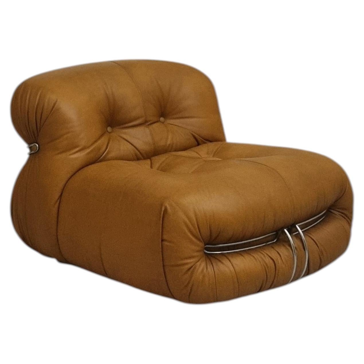 Soriana armchair designed by  Afra and Tobia Scarpa for Cassina 1969 For Sale