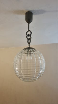 "Cordonato" ceiling lamp produced by Venini Murano, 1948