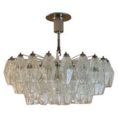 Poliedri ceiling lamp designed by Carlo Scarpa for Venini 1958