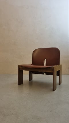 925 armchair by Afra & Tobia Scarpa for Cassina, 1966, Italy, wood and leather.