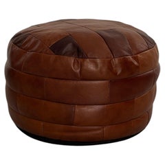 Pouf vintage De Sede in pelle patchwork – Svizzera, anni ’70