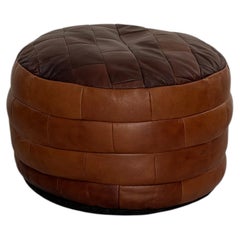 Pouf vintage De Sede in pelle patchwork – Svizzera, anni ’70