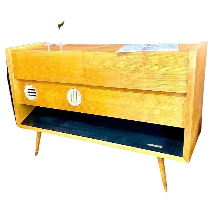 MCM Stereo Console Record Player German bar (eame lk)  For Sale