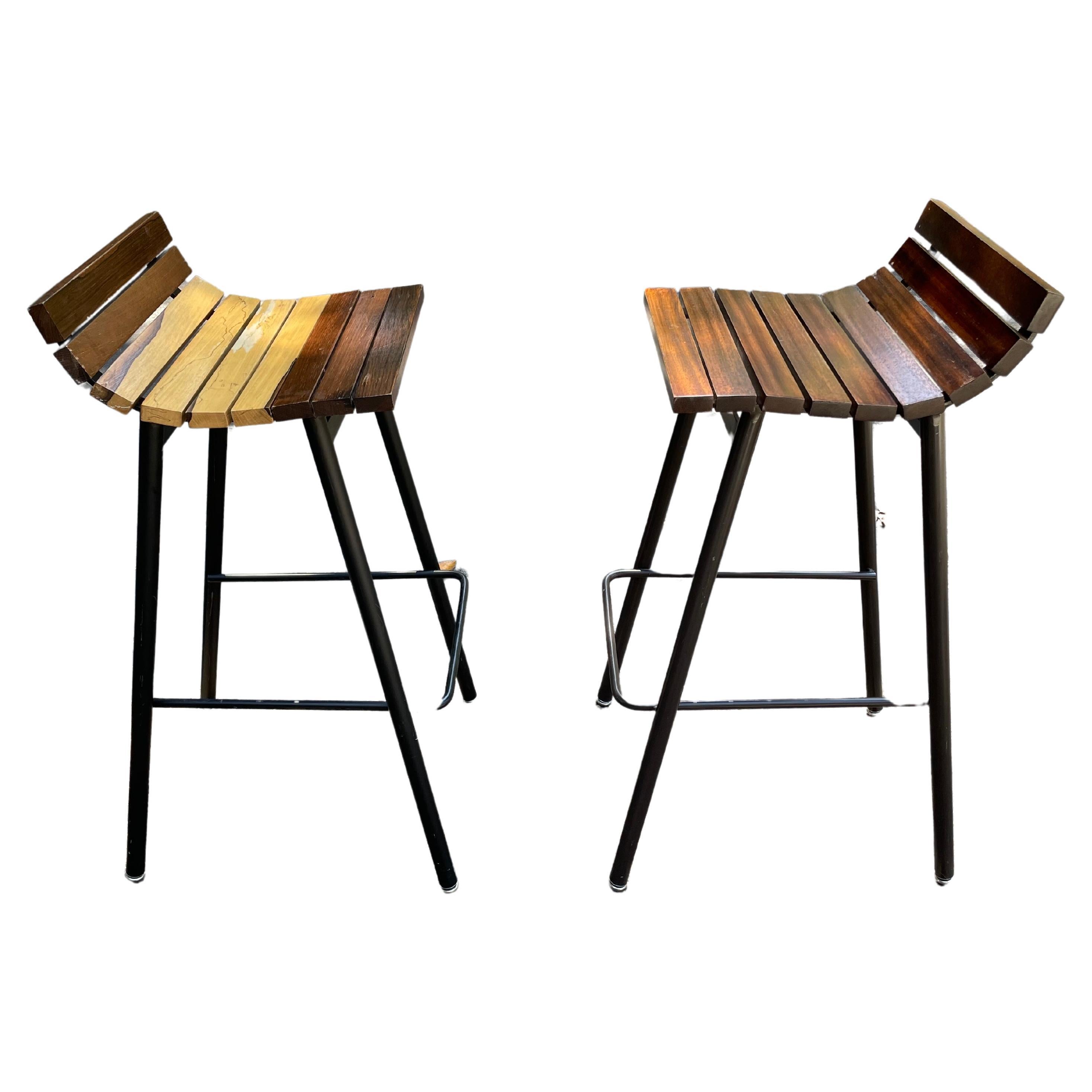Mid-Century Modern Bar Stools by Vista of California – Set of 2 For Sale