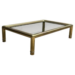Table basse « Monumental Brass Mastercraft »