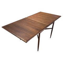 Mid-Century Walnut Flip-Top Dining Table