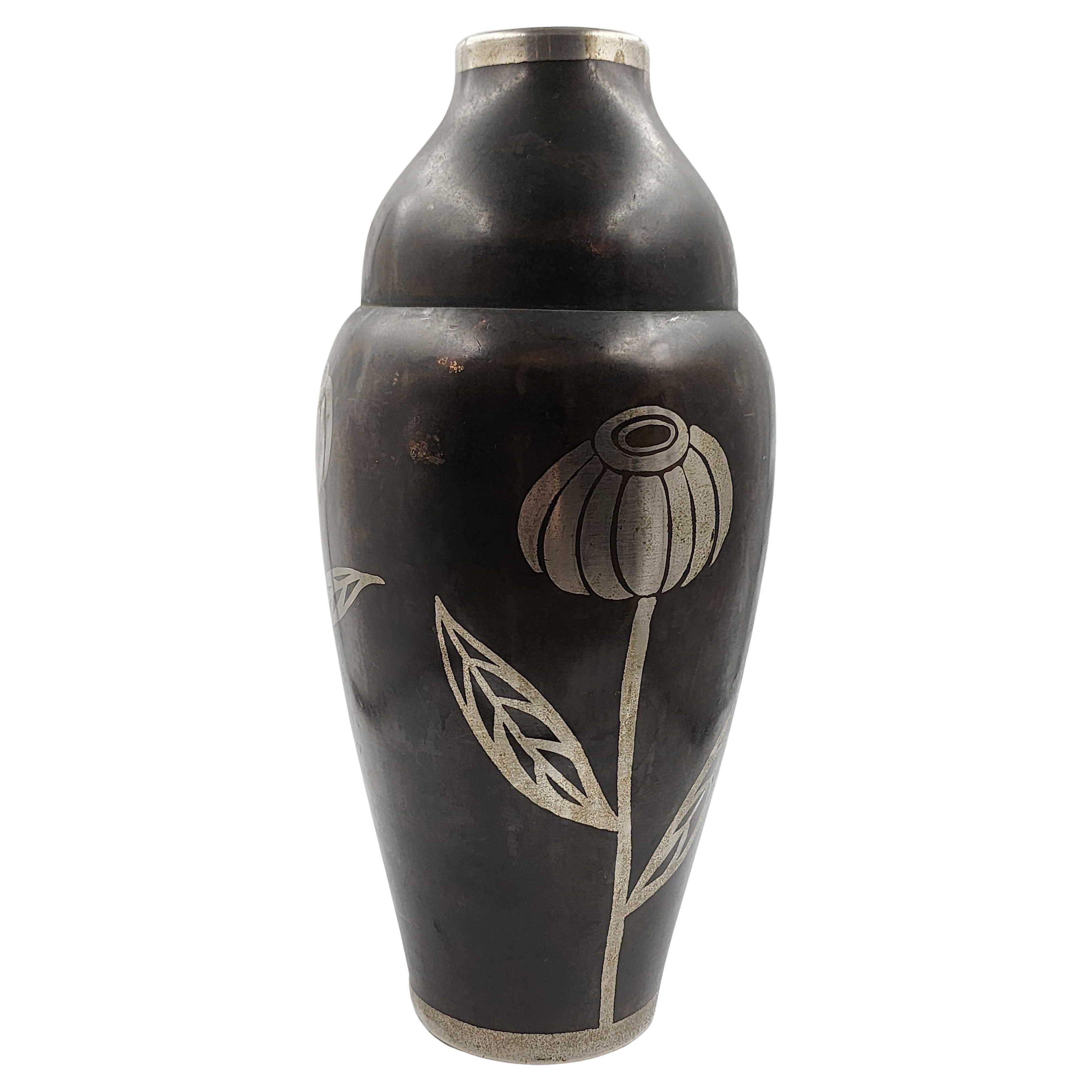 Meraviglioso vaso francese Art Deco Jacques Douau Editions D'Art Firmato George
